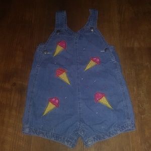 Vintage ice cream cone shortall